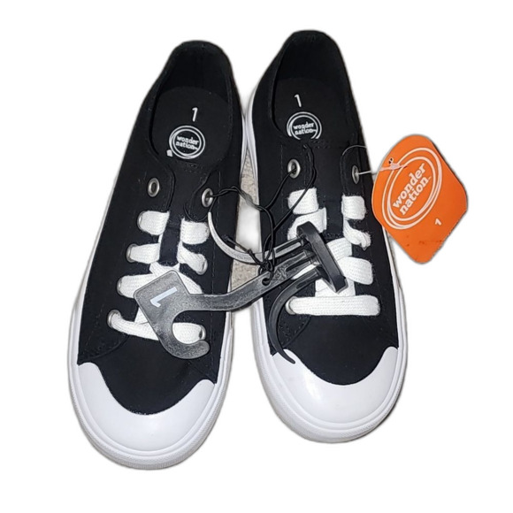 Wonder Nation Boys Casual Lace Shoes Size 1 - Picture 6 of 7